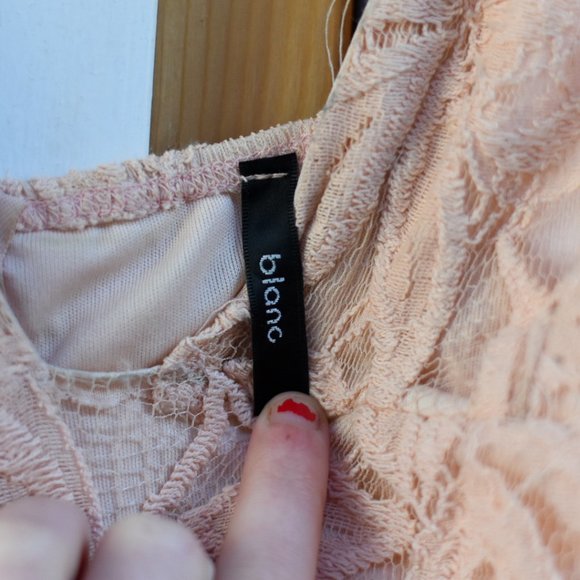 Nasty Gal Little By Little Lace Blush Mini Dress - Picture 8 of 8